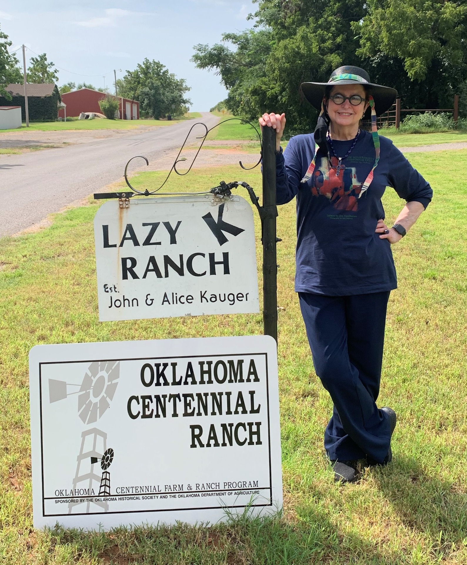 Yvonne Kauger’s family ranch, Lazy K Ranch, was named an Oklahoma Centennial Ranch by the Oklahoma Historical Society in 2021. Courtesy Oklahoma Hall of Fame Archives.